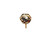  Art Deco Single Diamond Stud Earring Old Euro Mined .20ct Screwback Original 1920's 14K 