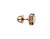  Art Deco Single Diamond Stud Earring Old Euro Mined .20ct Screwback Original 1920's 14K 