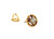  Victorian Single Diamond Stud Earring Mined .10ct Old Mine Screwback Original 1880's 14K 