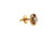  Victorian Single Diamond Stud Earring Mined .10ct Old Mine Screwback Original 1880's 14K 