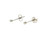  Diamond Stud Earrings Mined Round 14K White Gold Pushback 