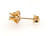 Victorian Single Diamond Stud Earring Mined .15ct Old Mine 14K Original 1880's