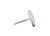  Bling Diamond Single Earring Mined 1ct Look Screwback White Gold 