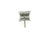  Bling Diamond Single Earring Mined 1ct Look Screwback White Gold 