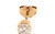  Solitaire Diamond Single Stud Earring Mined .25ct 14K Yellow Gold 