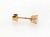  Solitaire Diamond Single Stud Earring Mined .25ct 14K Yellow Gold 