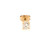  Solitaire Diamond Single Stud Earring Mined .25ct 14K Yellow Gold 