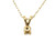  Diamond Solitaire 4 Prong Pendant Mined Round Brilliant Necklace 14K Yellow Gold 