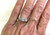  Art Deco Diamond Engagement Ring Mined .35ct Original 1940's 14K White & Yellow Gold 