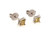 Fancy Vivid Yellow Diamond Stud Earrings Mined .45ct Princess Cut 14K Brand New   Fancy Vivid Yellow Diamond Stud Earrings Mined .45ct Princess Cut 14K Brand New