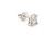 Diamond Single Stud Earring Princess Pushback Mined .40ct F SI1 14K White Gold 
