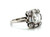 Art Deco Diamond Engagement Ring Asscher 2.17ct IGI Original 1920's Platinum