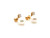  Pearl Diamond Stud Earrings 14K Yellow Gold 6.5mm Pearls 