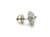  Art Deco Single Diamond Stud Earring Mined .30ct Screwback Original 1930's 14K 