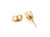 Diamond Single Stud Earring Mined .25ct E-F SI 14K Yellow Gold 4 Prong