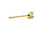 Diamond Single Stud Earring Mined H SI 14K Yellow Gold 4 Prong