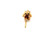 Single Diamond Stud Earring Buttercup Mined RBC 14K Yellow Gold