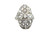 Art Deco 5 Stone Diamond Platinum Cocktail Ring Old Mine Cushion 1.47ct Original 1920's