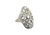Art Deco 5 Stone Diamond Platinum Cocktail Ring Old Mine Cushion 1.47ct Original 1920's