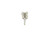 Victorian Single Diamond Stud Earring Mined .16ct Old Mine Cushion Original 1860's