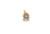 Diamond Single Stud Earring Mined .20ct 14K Yellow Gold Screwback