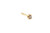 Diamond Single Stud Earring Mined .08ct J-K SI3 14K Yellow Gold 4 Prong
