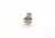  Fancy Blue Diamond Single Stud Earring Mined .14ct 14K White Gold 4 Prong 