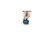  Fancy Blue Diamond Single Stud Earring Mined .14ct 14K White Gold 4 Prong 