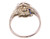 Art Deco 3 Stone Diamond Ring .81ct French Cut Arrow Sapphire 18K Original 1930's