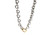 Tiffany & Co. Heart Link Chain Necklace Sterling Silver 925 18K Yellow Gold