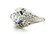 Diamond Sapphire Engagement Ring 1.75ct D VS1 Ideal Cut Platinum IGI Certified