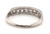  Art Deco Diamond Platinum Wedding Band .45ct 1930's Giant Single Cut 