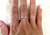 Princess Cut Diamond Platinum Anniversary Band Wedding Ring .35ct Channel Set