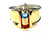LA Nouvelle Bague Cuff Bracelet Topaz 18K Yellow Gold & Sterling Silver