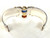 LA Nouvelle Bague Cuff Bracelet Topaz 18K Yellow Gold & Sterling Silver
