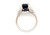 Art Deco Sapphire Diamond Engagement Ring 3.16ct Antique Platinum 1930's