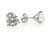 Diamond Stud Earrings 2 Carat D VS1 IGI Certified Lab Grown Ideal 2ct Martini 14K White Gold
