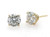 Diamond Stud Earrings 2 Carat D VS1 IGI Certified Lab Grown Ideal 2ct 4 Prong 14K Yellow Gold