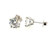 Diamond Stud Earrings 2 Carat D VS1 IGI Certified Lab Grown Ideal 2ct 4 Prong 14K White Gold