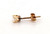 Diamond Single Stud Earring Mined .10ct G SI1 14K Yellow Gold 4 Prong