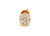  Bling Cluster Diamond Single Earring Mined 1ct Look Screwback Yellow Gold 