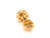  Bling Cluster Diamond Single Earring Mined 1ct Look Screwback Yellow Gold 