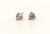 Old Mine Cut Victorian Diamond Stud Earrings Mined Fancy Chocolate Brown .40ct