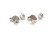  Old Mine Cut Victorian Diamond Stud Earrings Mined Fancy Chocolate Brown .40ct 
