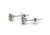  Fancy Chocolate Diamond Stud Earrings .41ct Round Brilliant 14K White Gold 