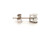  Diamond Single Stud Earring Mined .40ct F SI2 14K White Gold 4 Prong 