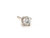  Diamond Single Stud Earring Mined .40ct F SI2 14K White Gold 4 Prong 