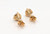 Diamond Stud Earrings Round Brilliant Cut Mined Diamonds .70ct 14K 3 Prong Martini