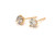 Diamond Stud Earrings Round Brilliant Cut Mined Diamonds .70ct 14K 3 Prong Martini