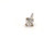  Victorian Single Diamond Stud Earring Mined .125ct Old Mine Cut Original 1890's 